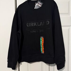 Kirkland Unisex Logo Fleece Crewneck Sweatshirt for Men’s XL Women’s XXL